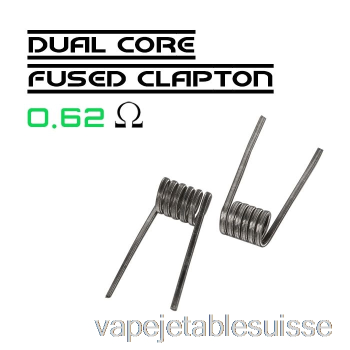 Vape Suisse Wotofo Comp Wire - Bobines Préconstruites 0,62ohm Dual Core Fused Clapton - Paquet De 10